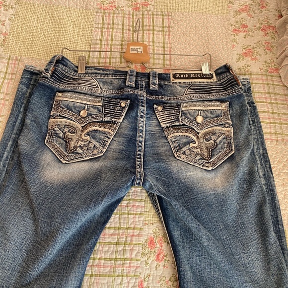 Rock Revival Yandel Easy Straight Jeans size 28 Regular length (32) - Picture 3 of 9